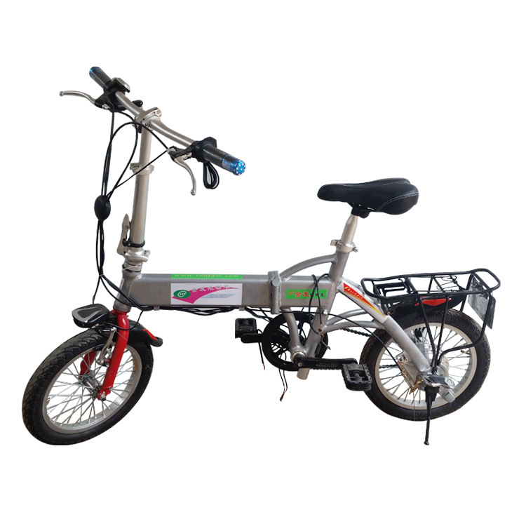 Perennial supply of quality durable 36V lithium battery electric bicycle 16 inch folding bike safety light