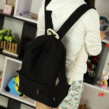 Pretty style canvas candy color women backpack college student school book bag leisure backpack