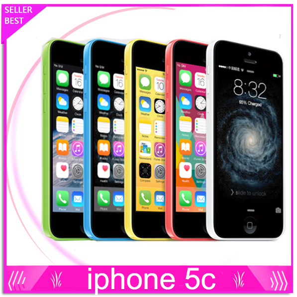 Завода разблокирована оригинальный iPhone 5C GSM IOS 16 ГБ / 32 ГБ хранения двухъядерный 4.0 дюймов экран GPS WIFI используется сотовых телефонов бесплатная доставка