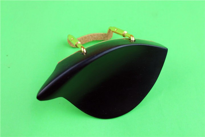 Description Picture 2 of item1 pcs Natural Ebony Violin Chin rest + Golden Screw 4/4,  Violin parts accessories