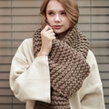 Korea Design 2016 Knitted Winter Scarf Women Warm Ring Fashion Solid Tube Scarf Female Ladies Warm