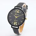 Popular Fashion Multi color Geneva Women Faux Leather Analog Quartz WristWatch Watches men Quartz wristwatches colck