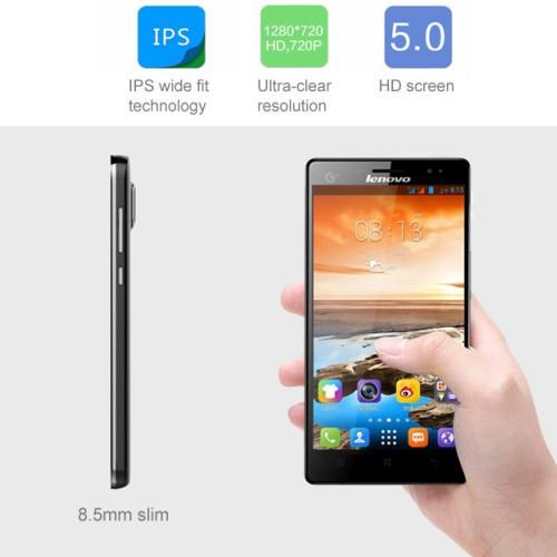   lenovo a688t, 5,0 '' android 4.4 smartphone mtk6582  1.3  ram 1  + rom 4 g 1280 x 720 p   a8