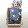 Super Soft Newborn Infant Baby Swaddle Wrap Baby Sleeping Bag Double Layer Polyester Baby Blanket Sleep
