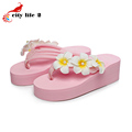 Flowers Slippers Female Fashion Thick Bottom Flip Flops Flat Shoes Beach Sandals Cool Slippers Sandalias Mujer