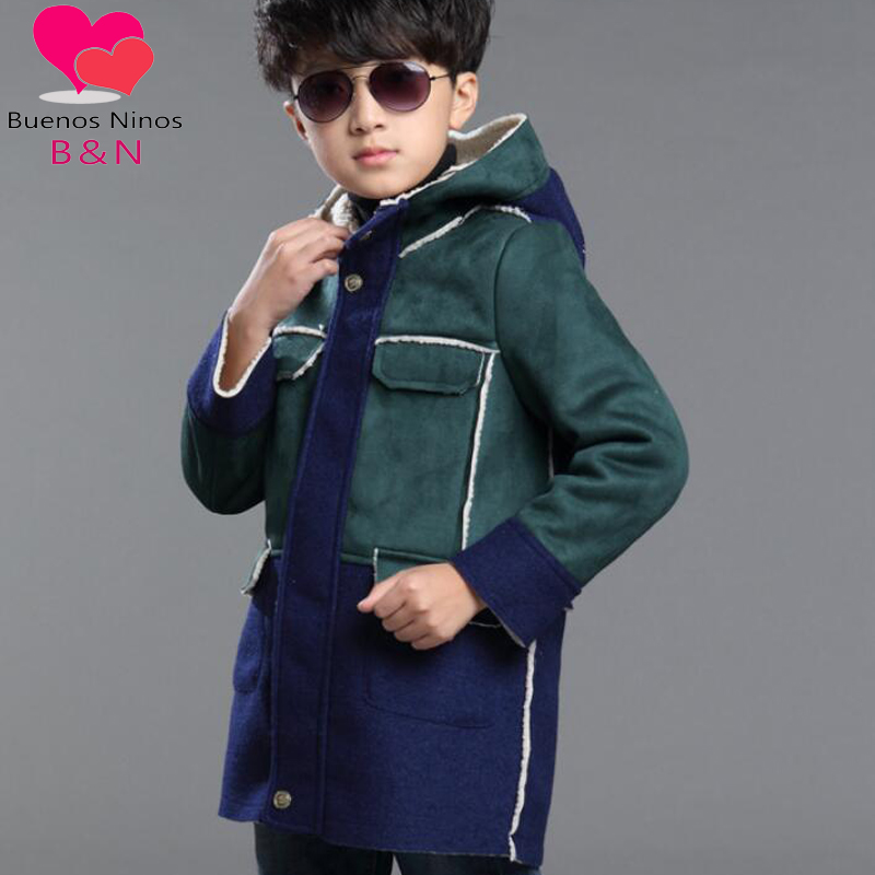 Sisiprincess 3 Colors Casual Fashion Thicken Warmth Broadcloth with Pockets 5 Sizes Children Boys Winter Cotton Coat 7