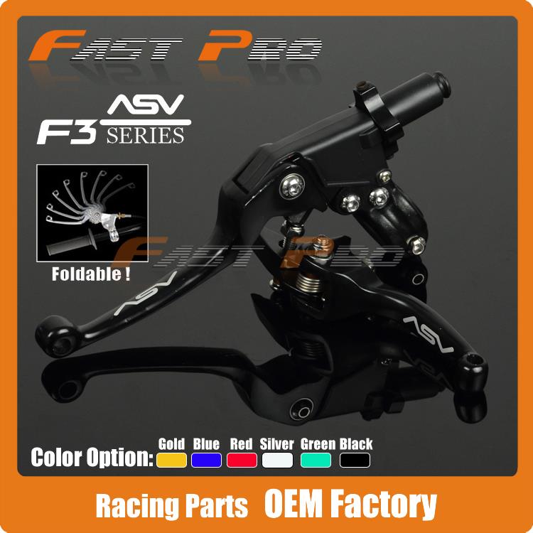 Image of Alloy ASV F3 Series 2ND Clutch Brake Folding Lever Fit Most Motorcycle ATV Dirt Pit Bike Modify parts Spare Parts Free Shipping