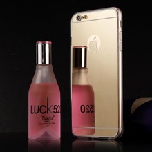 Hot Luxury Mirror Electroplating Soft Clear TPU Cases For iphone 5 5S 6 4 7 inch