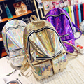 New Arrival Hologram Fashion Laser Backpack Girl School Bag Women Colorful Metallic Silver Laser Holographic Backpack