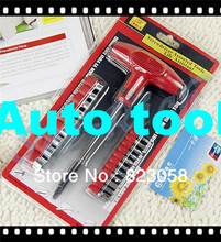 Herramienta de Auto T tipo high grade combinadas herramienta destornillador Auto accesorios sujetadores piezas estándar 20 cutter cabeza 1 manija que envía libremente