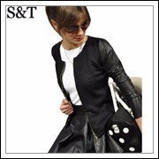 New-Women-Lady-PU-Leather-Casual-Zip-Long-Sleeve-Chic-Stylish-Top-Blouse-Outwear-Parka-Coat