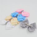 Handmade Ribbon barrettes Clips Boutique girl women Shining bling Hair Bows With Clip Hairpins For Kids
