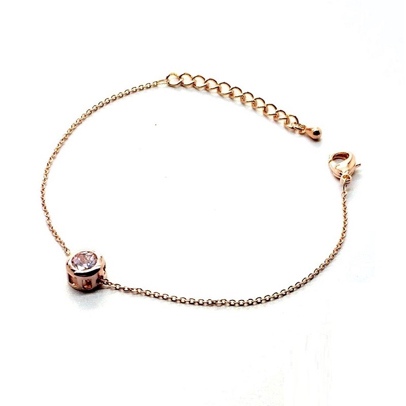 Image of Gold plated zircon bracelets for women simple thin bracelet fashion jewelry wholesale female gift