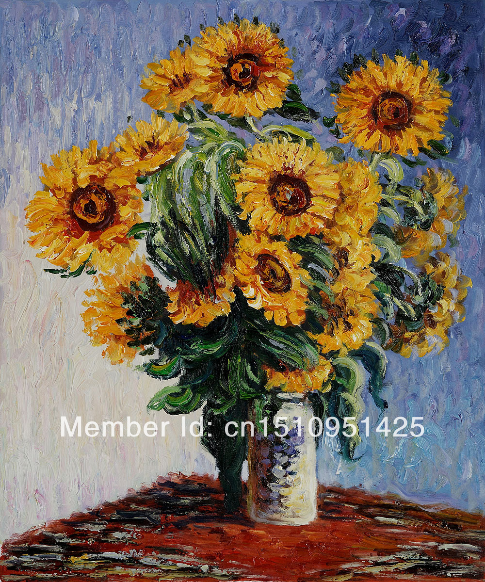 Sunflowers by Claude Monet - high quality oil paintings reproduction