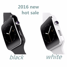 2016 HOT SALE X6 Bluetooth Smart Watch support Dial call Passometer Sleep Tracker Camera FM SIM Card For Apple Android phone