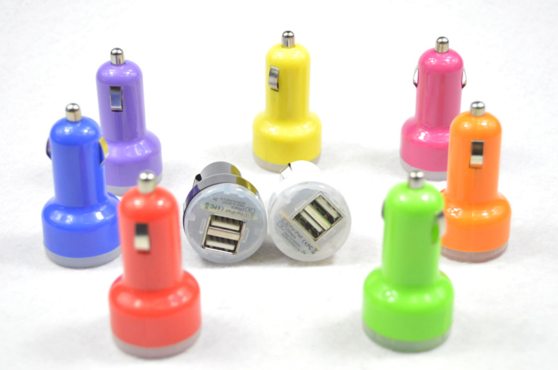 colorful micro usb car charger