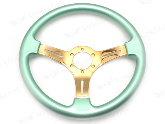 ABS Steering Wheel Tiffany + Gold Spoke 1