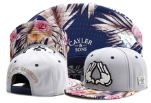 New brand C&S BONJOUR BROOKLYN CAP gray flowers baseball cap snapback hat sports hip hop adult sun active cap for men women bone