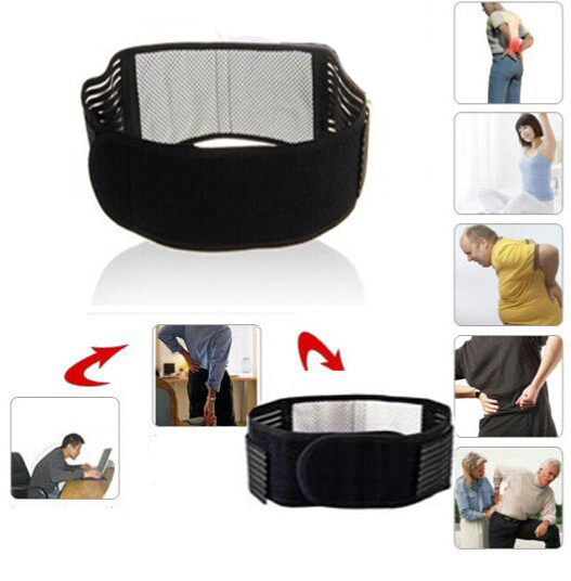 Image of 1 Pcs Adjustable Tourmaline Self-heating magnetic therapy support belt waist belt Back Lumbar Support Brace waist double Banded
