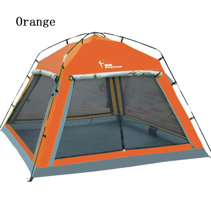 Camping Tent 4 person New 2014 Summer Outdoor Equipment Family Tourism Beach Tents Three-season Double Layer Waterproof