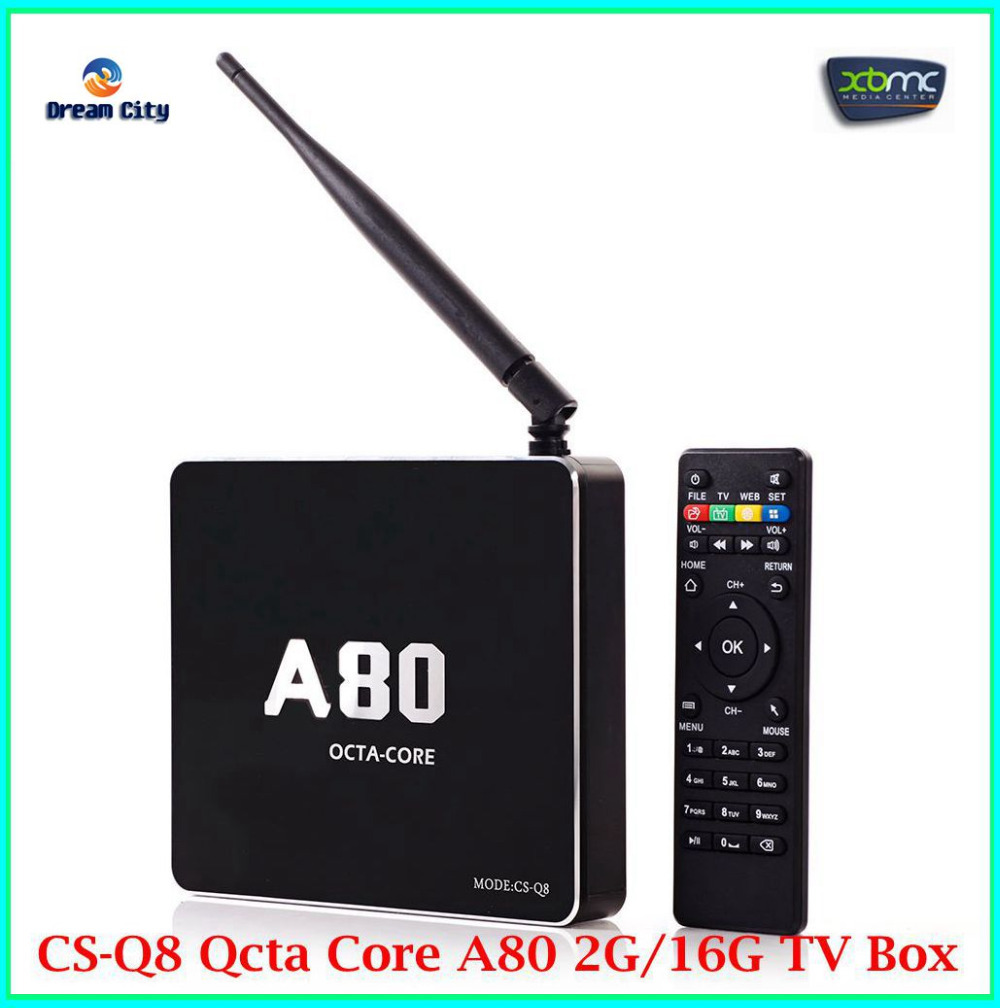 Cs-q8 qcta  4.4 tv box / - a80 2  ddr3 + 16   4  / rj45 / sata / dlna / miracast