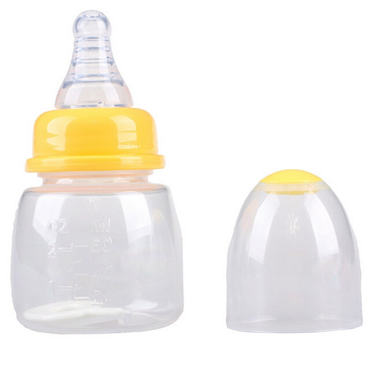 60ml Small PP Nursing Bottle Plastic Baby Bottle Standard Milk Fruit Vegetable Juice Feeding Bottle Feeder Safety Sippy Cups (4)