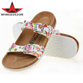 CoolFar 2017 New arrival women shoes cork Sandals unisex summer double buckle mules women summer slippers