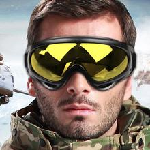 WOSAWE Black frame Mens Snow Ski goggles Glasses Outdoor Sport Motorcycle Cycling Sunglasses Eyewear Lens Yellow