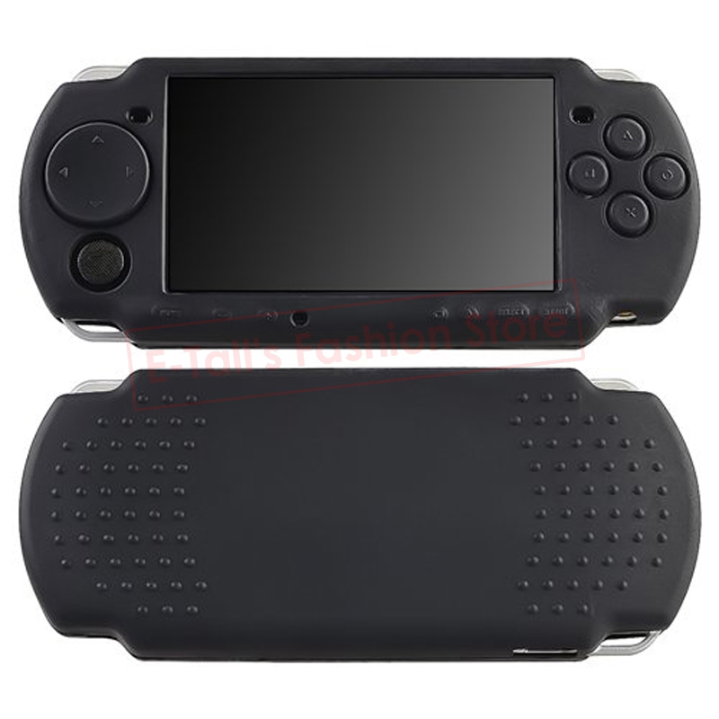 Black Soft Silicone Rubber Skin Case Cover for PSP 2000 3000 Game