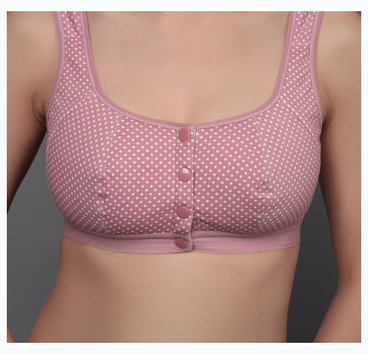 Description Picture 3 of itemWireless Cotton Bras for Women Lingerie Front Close Bralette Leisure Comfortble Underwear Big bust 44 42 40 38 36 34 B C D C3-