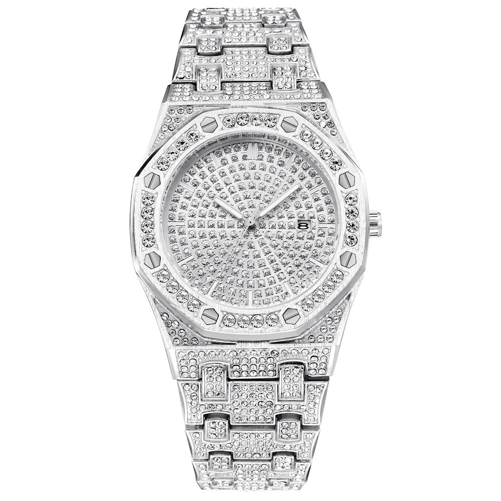 fully diamond watch