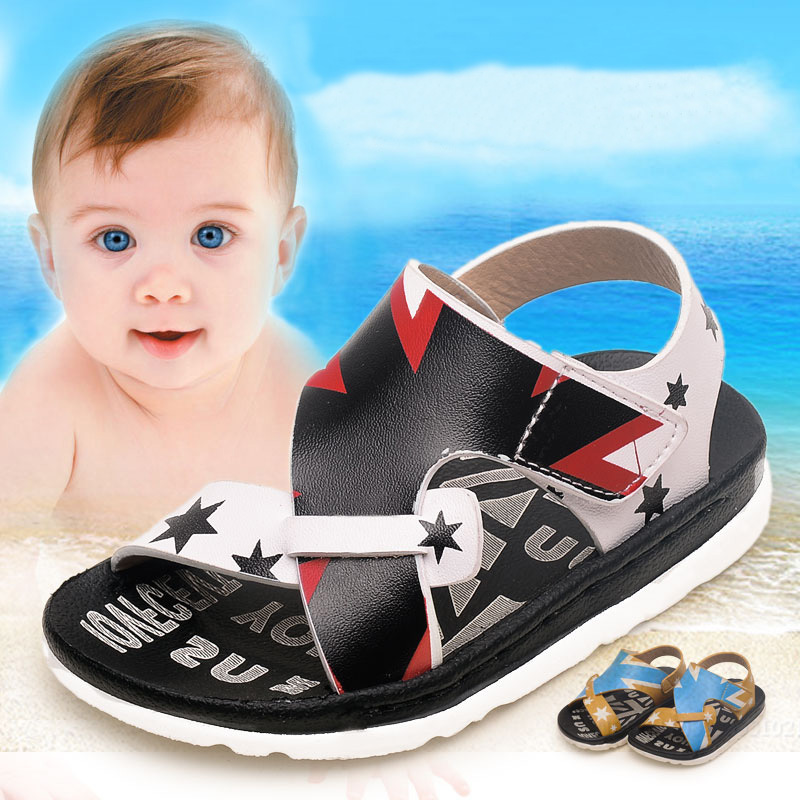 2015 summer baby sandals toddler shoes 1-2-3 year old boys and girls ...