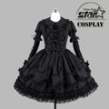 Halloween Costumes for Children Girlst Southern Belle Costume Black Victorian Dress Ball Gown Gothic Dress Plus