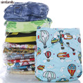 simfamily 1PC Reusable Waterproof Cloth Baby Diapers Suede Cloth Inner Pocket Nappies PUL Diaper Whosale
