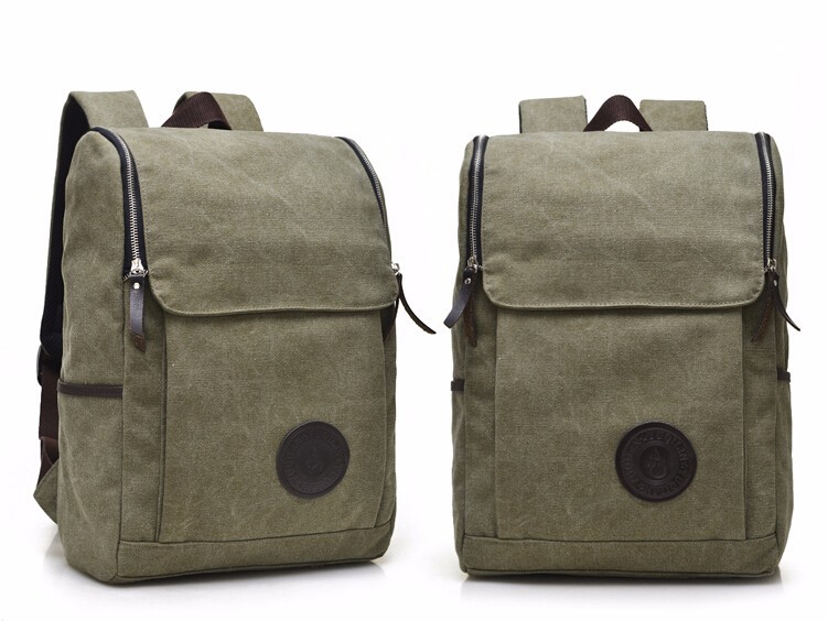 New Vintage Backpack Fashion High quality men Canvas Backpack boy school bag Casual Travel Bags (5)