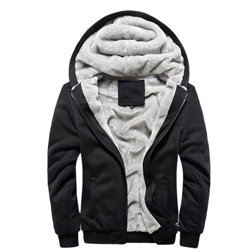 Autumn Winter Plus Size Hoodies Men Casual Thicken...