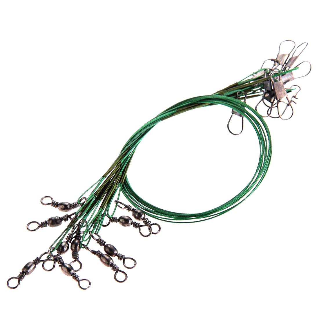 Image of 2016 New Hot Sale High Quality Practical 10pcs 28cm Copper Fishing Leader Wire Fish Tackle Rig Dark Green