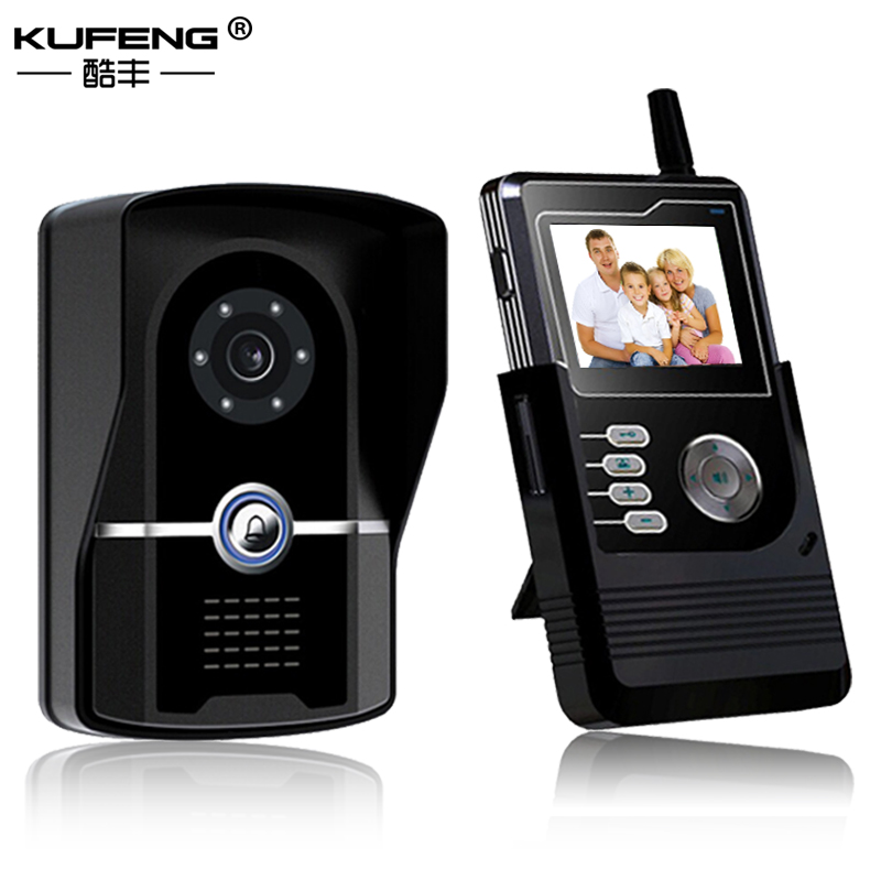 Free Shipping 2016 New Wireless Video Intercom Video Door Bell Wireless Doorbell IP Security Camera Video Handset Door Phone