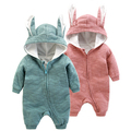 Baby Girl Jumpsuit Cute Rabbit Hoodies Long Sleeve Baby Romper Fashion Clothes Baby Cotton Newborn Baby