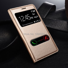 Original View Window Flip PU Leather Back Cover Battery Housing Case for Samsung Galaxy S3 SIII i9300 9300 Mobile Phone Cases