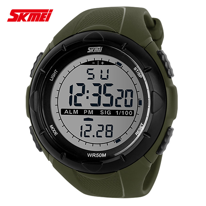 SKMEI Luxury Brand Watches Men Week and Date Display Sports Wristwatch for Exercise Water Proof WA3024