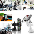 Black White Univeral 360 dergee adjusted Car Windshield Mount Holder For iPhone For XIaomi Smartphone