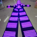 2016 New Multicolor LED Luminous Stilt Robot Costume With LED Helmet Illuminated Growing Light Kryoman Robot