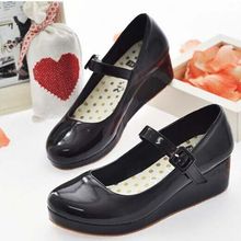2015 New Lolita Sweet Lourie Cosplay Single Women Shoes Lady Wedge Shoes Fashion Women Pumps Platform Leisure Party Shoes Female