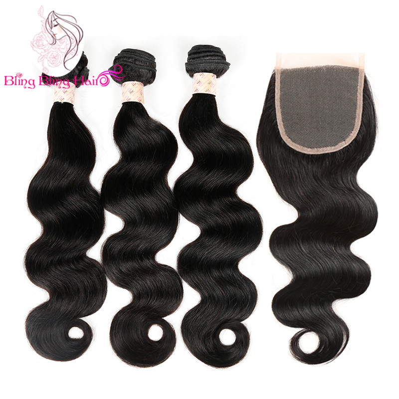 Image of 3 Bundle Brazilian Hair Body Weave Bundles With Closure Sexy Formula Hair With Closure 8a Cheap Hair Bundles With Lace Closures