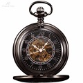KS Classic Steampunk Watch Elegant Hand Winding Vintage Unique Retro FOBS Pendant Classic Steel Mechanical Pocket