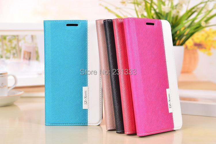 Cross Pattern TPU Dual Color Leather Wallet credit card stand pouch For LG G3 holder purse holster case luxury skin 20pcs