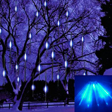 30cm Meteor Shower Rain Tubes Led Light Lamp 100-240V EU Plug Christmas String Light Wedding Garden Decoration Free Shipping