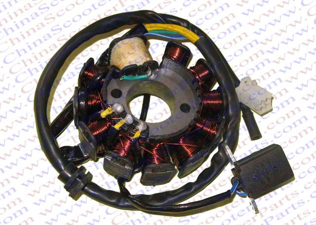 Magneto Stator 11 Pole Coil 6 Wire font b GY6 b font 125CC 150CC Taotao Kazuma