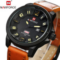 Naviforce Men Sports Watches Men Wristwatches Leather Quartz WristWatch Clock Brand Luxury Military Watch Men s